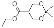 2,2-二甲基-[1,3]二氧杂环己烷-5-甲酸乙酯分子结构 (CAS 82962-54-7)