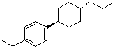 反式-1-丙基-4-(4'-乙基苯基)环己烷分子结构 (CAS 82991-47-7)