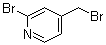 2-溴-4-溴甲基吡啶分子结构 (CAS 83004-14-2)