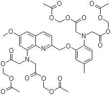钙荧光探针 Quin 2-AM分子结构 (CAS 83104-85-2)