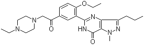 红地那非分子结构 (CAS 831217-01-7)