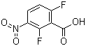 2,6-二氟-3-硝基苯甲酸分子结构 (CAS 83141-10-0)