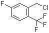 structure of CAS# 832113-94-7, 5-Fluoro-2-trifluoromethylbenzyl chloride;2-(Chloromethyl)-4-fluoro-1-(trifluoromethyl)benzene
