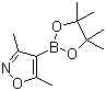 3,5-二甲基异恶唑-4-硼酸频哪醇酯分子结构 (CAS 832114-00-8)