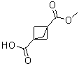 双环[1.1.1]戊烷-1,3-二甲酸单甲酯分子结构 (CAS 83249-10-9)