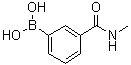 3-(甲基氨基甲酰基)苯硼酸分子结构 (CAS 832695-88-2)