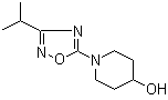 1-(3-Isopropyl-[1,2,4]oxadiazol-5-yl)piperidin-4-ol molecular structure (CAS 832714-37-1)