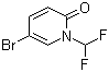 5-溴-1-(二氟甲基)吡啶-2(1H)-酮分子结构 (CAS 832735-61-2)