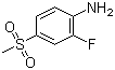 2-氟-4-(甲基磺酰基)苯胺分子结构 (CAS 832755-13-2)
