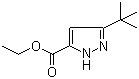 Ethyl 5-(tert-butyl)-2H-pyrazole-3-carboxylate molecular structure (CAS 83405-70-3)