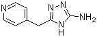 5-(吡啶-4-基甲基)-4H-1,2,4-三唑-3-胺分子结构 (CAS 83417-26-9)