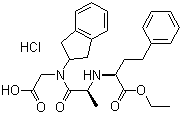 盐酸地拉普利分子结构 (CAS 83435-67-0)