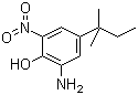 2-氨基-4-叔戊基-6-硝基苯酚分子结构 (CAS 83488-02-2)