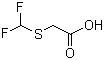 二氟甲基硫乙酸分子结构 (CAS 83494-32-0)