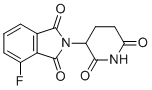 2-(2,6-二氧代哌啶-3-基)-4-氟-2,3-二氢-1H-异吲哚-1,3-二酮分子结构 (CAS 835616-60-9)