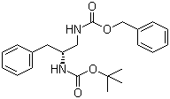 [(2R)-2-叔丁氧羰基氨基-3-苯基丙基]氨基甲酸苄酯分子结构 (CAS 835916-04-6)