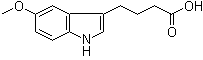 5-甲氧基吲哚-3-丁酸分子结构 (CAS 83696-90-6)