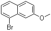 1-溴-7-甲氧基萘分子结构 (CAS 83710-61-6)