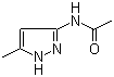 3-乙酰氨基-5-甲基吡唑分子结构 (CAS 83725-05-7)