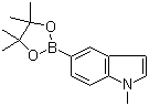 1-甲基吲哚-5-硼酸频哪醇酯分子结构 (CAS 837392-62-8)