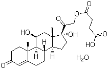 氢化可的松琥珀酸酯分子结构 (CAS 83784-20-7)