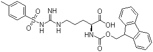 N-芴甲氧羰基-N'-甲苯磺酰基-L-精氨酸分子结构 (CAS 83792-47-6)