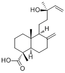 13-羟基赖百当-8(17),14-二烯-18-酸分子结构 (CAS 83915-59-7)