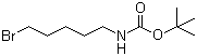 结构式 CAS# 83948-54-3, 5-(叔丁氧羰基氨基)溴戊烷