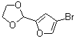 2-(4-溴-2-呋喃基)-1,3-二氧杂环戊烷分子结构 (CAS 83953-42-8)