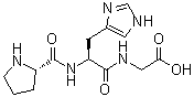 L-脯氨酰-L-组氨酰甘氨酸分子结构 (CAS 83960-30-9)