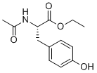 乙基N-乙酰基-L-酪氨酸酯分子结构 (CAS 840-97-1)
