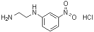 N-(3-硝基苯基)-1,2-乙二胺单盐酸盐分子结构 (CAS 84035-89-2)