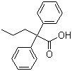 2,2-二苯基戊酸分子结构 (CAS 841-32-7)