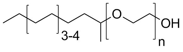 C12-C14 Secondaryalcohols ethoxylated molecular structure (CAS 84133-50-6)