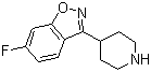 6-氟-3-(4-哌啶基)-1,2 苯并异噁唑分子结构 (CAS 84163-77-9)
