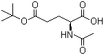 N-乙酰基-L-谷氨酸 5-叔丁酯分子结构 (CAS 84192-88-1)