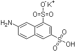 7-氨基萘-1,3-二磺酸单钾盐分子结构 (CAS 842-15-9)