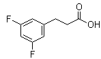 3,5-二氟苯丙酸分子结构 (CAS 84315-24-2)