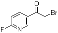 结构式 CAS# 84331-15-7, 2-溴-1-(6-氟-3-吡啶基)乙酮