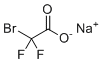 溴二氟乙酸钠分子结构 (CAS 84349-27-9)