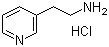 3-(2-氨基乙基)吡啶盐酸盐分子结构 (CAS 84359-16-0)