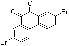 2,7-二溴菲醌分子结构 (CAS 84405-44-7)