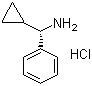 (aS)-alpha-环丙基苯甲胺盐酸盐分子结构 (CAS 844470-80-0)