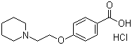 4-[2-(1-吡咯烷基)乙氧基]苯甲酸盐酸盐分子结构 (CAS 84449-80-9)
