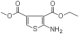 2-氨基噻吩-3,4-二羧酸 3-乙酯 4-甲酯分子结构 (CAS 844502-63-2)