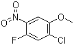 2-氯-4-氟-5-硝基苯甲醚分子结构 (CAS 84478-76-2)