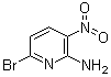 6-溴-3-硝基吡啶-2-胺分子结构 (CAS 84487-04-7)