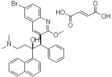 贝达喹啉富马酸盐分子结构 (CAS 845533-86-0)