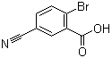 2-溴-5-氰基苯甲酸分子结构 (CAS 845616-12-8)