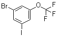 1-Bromo-3-iodo-5-(trifluoromethoxy)benzene molecular structure (CAS 845866-78-6)